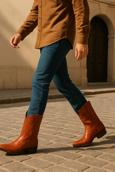 Men's Wild West Teju Lizard Skin 3X Toe Boots 29507 8 2950703-060  - from alligatorwarehouse.com