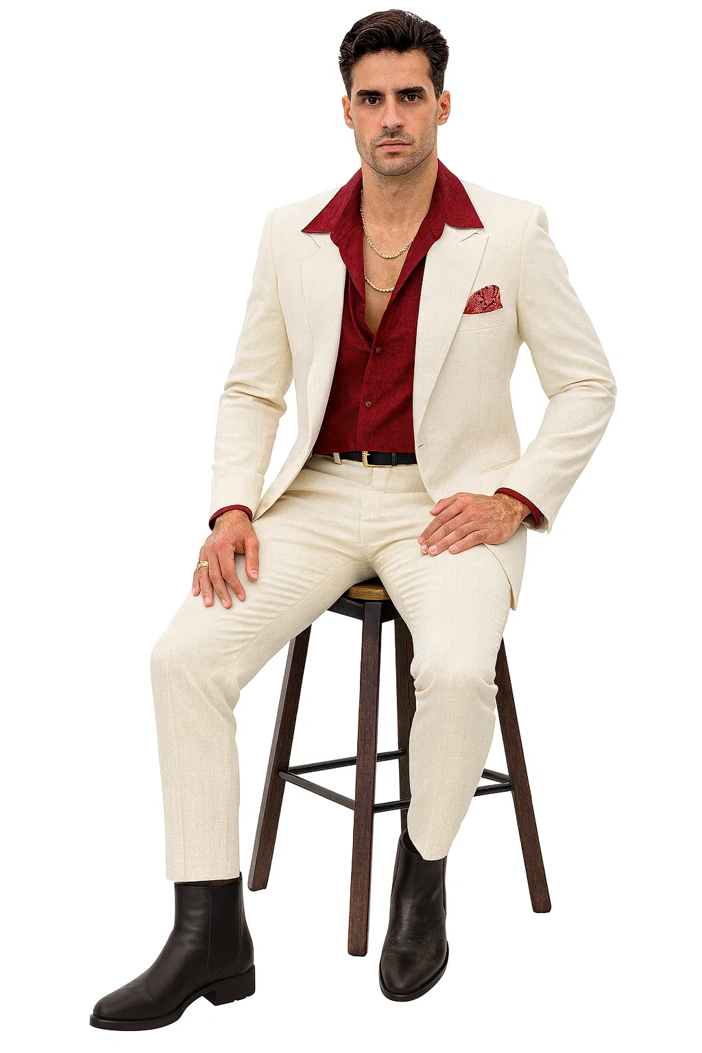 Mens Al Pacino Tony Montana Scarface Suit in White