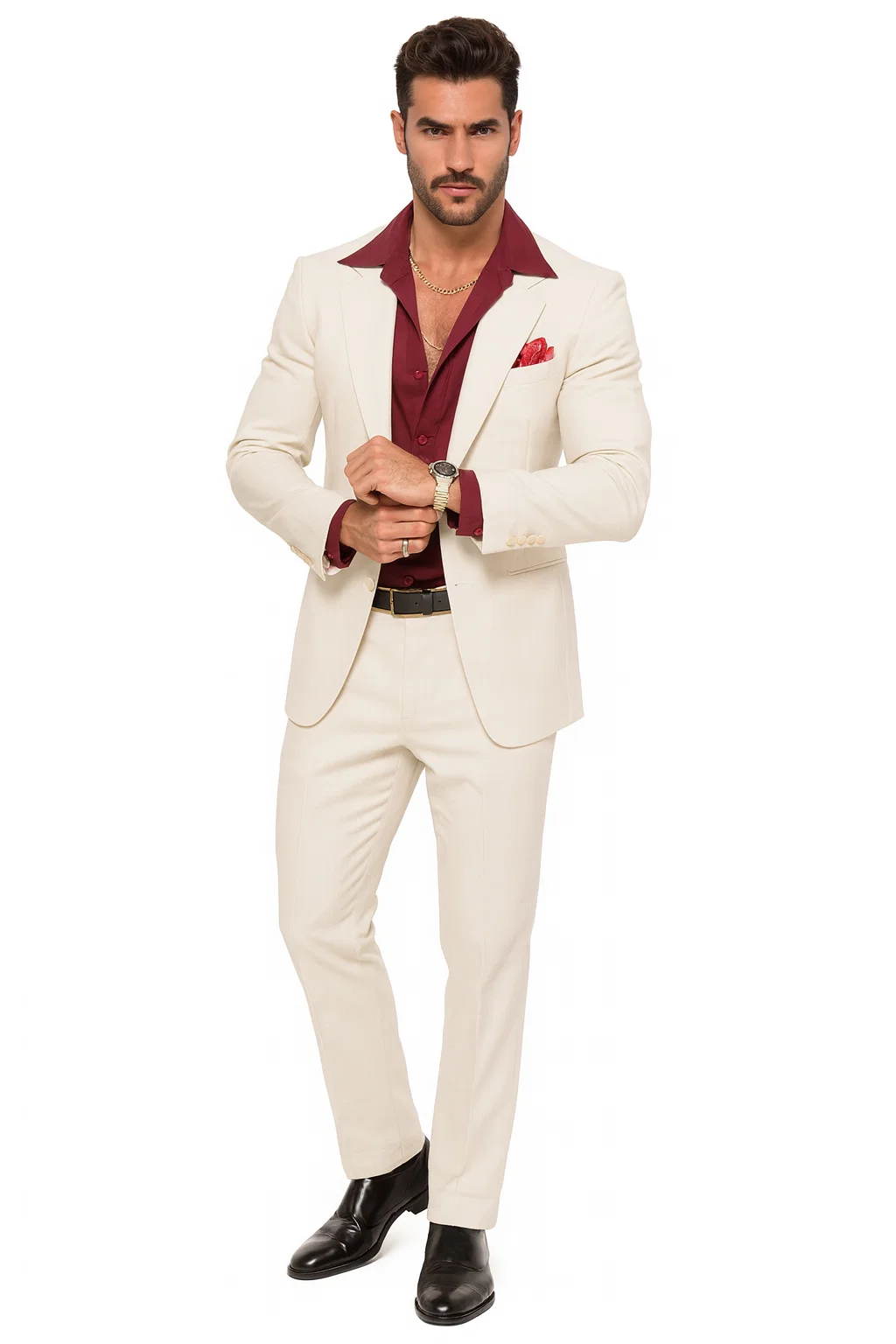 Mens Al Pacino Tony Montana Scarface Suit in White