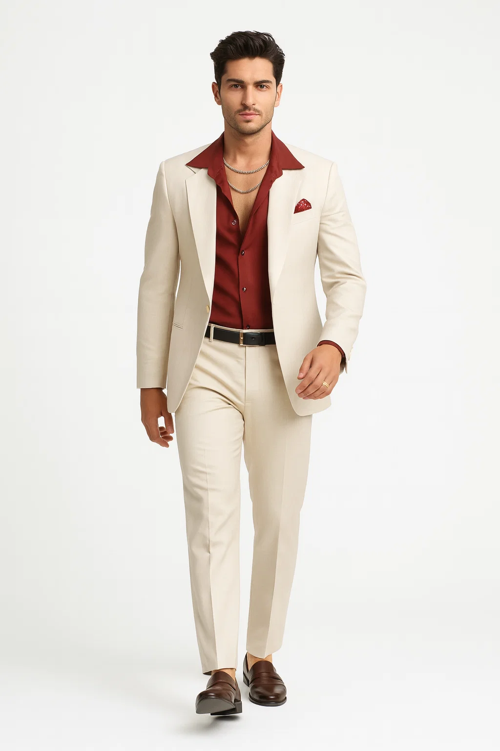 Mens Al Pacino Tony Montana Scarface Suit in White