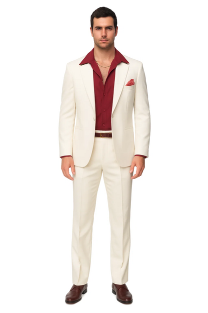 Mens Al Pacino Tony Montana Scarface Suit in White