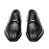 Mens Belvedere Chapo Caiman Crocodile Hornback Dress Shoe in Black 8 MEN 1465 BLACK-M-15  - from alligatorwarehouse.com