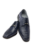 Mens Belvedere Chapo Caiman Crocodile Hornback Dress Shoe in Navy 12 MEN 1465 NAVY-M-09  - from alligatorwarehouse.com