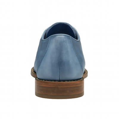 Mens Belvedere Gabriele Caiman Crocodile Dress Shoe in Blue 5   - from alligatorwarehouse.com