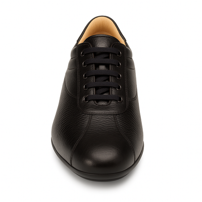 Mens Mezlan Luka Calf & Deerskin Sneaker in Black 6   - from alligatorwarehouse.com