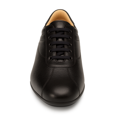 Mens Mezlan Luka Calf & Deerskin Sneaker in Black
