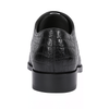 Men’s Black Genuine Full Crocodile Leather Lace-Up Dress Shoes 7   - from alligatorwarehouse.com
