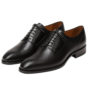 Mens Mezlan Pegaso Lizard Dress Shoe in Black