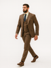 Men’s Brown 3-Piece Suit with Vest and Chain – Classic Formal Wear 5   - from alligatorwarehouse.com