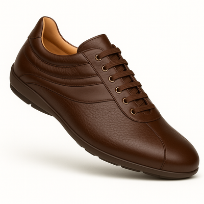 Mens Mezlan Luka Calf & Deerskin Sneaker in Black 15   - from alligatorwarehouse.com