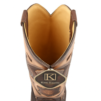King Exotic Men's Shark Snip Toe Western Boots 24 -1  - from alligatorwarehouse.com