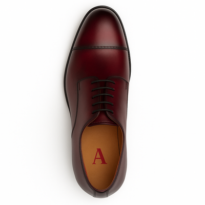 Mens Mezlan Republic Calfskin Cap Toe Blucher Dress Shoe in Tan 14   - from alligatorwarehouse.com