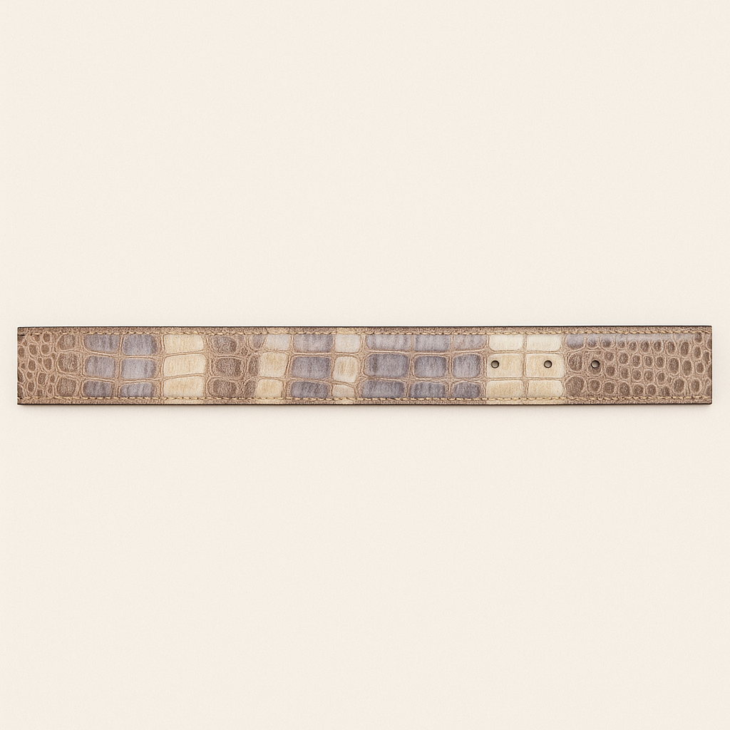 Men's Wild West Caiman Belly Skin Cowboy Belt 2C118249