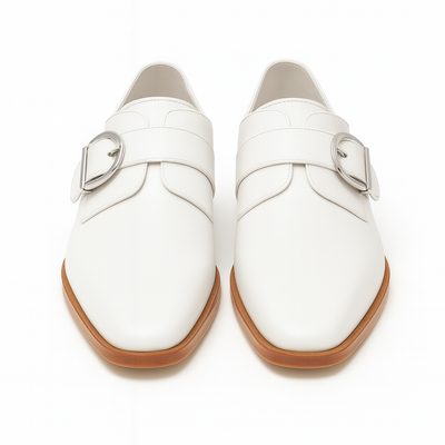 Mens Carrucci Classic Leather Fade Single D-Buckle Monk Strap Dress Shoe in Chestnut 63   - from alligatorwarehouse.com