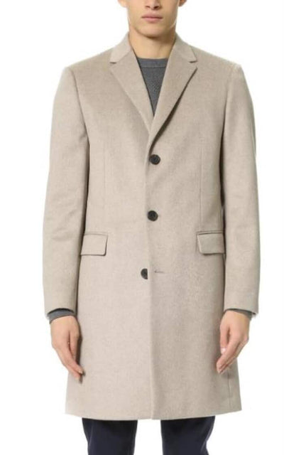 Mens  Cashmere men's Overcoat Tan 1   - from alligatorwarehouse.com