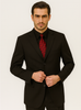 Mens Classic 3 button 2 Piece Suit in Black 8 5802K-Black-38R  - from alligatorwarehouse.com