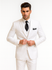 Mens Classic 3 Button Vested Dress Suit in White 8 5802V-White-38R  - from alligatorwarehouse.com
