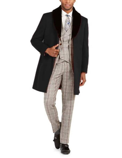 Men's Classic fit Trim Overcoat Three Quarter Length Coat 1   - from alligatorwarehouse.com