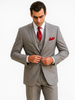 Mens Classic Vested Shiny Sharkskin Suit in Grey 7 5J-9743  - from alligatorwarehouse.com