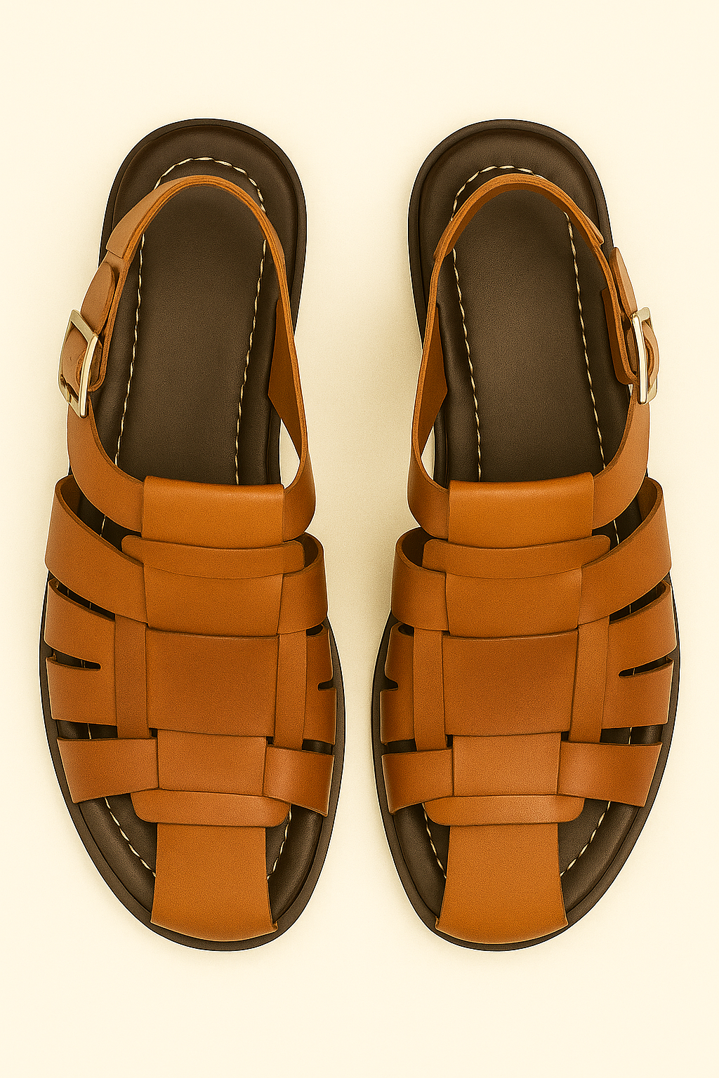 Fisherman Sandal Cognac By Mezlan Made In Spain Brand