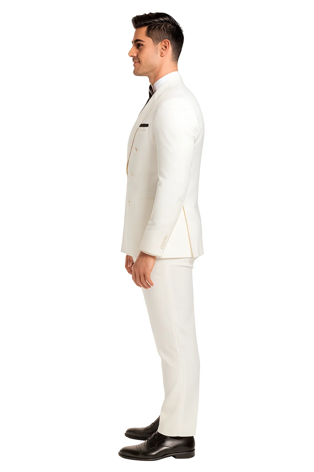 Mens Colonel Sanders KFC White Double Breasted Suit Costume