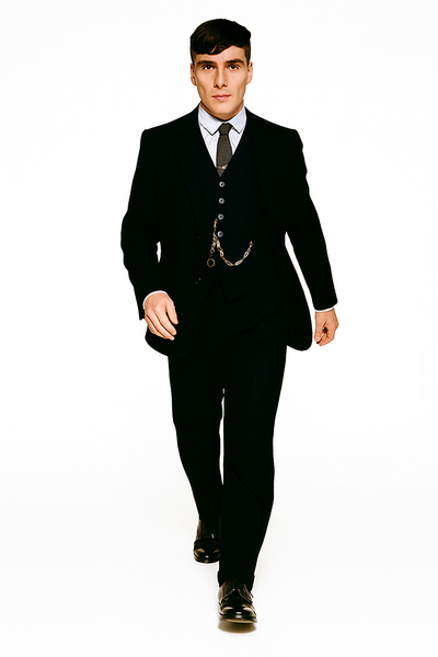 Mens Costume Thomas Shelby Vested Suit & Overcoat 5 SC-2842  - from alligatorwarehouse.com