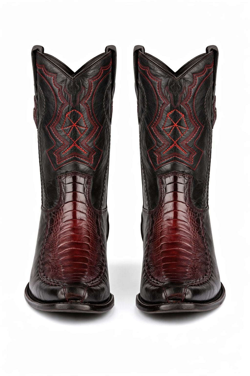 Men's Wild West Ostrich Leg with Deer Dubai Toe Boots 279F05
