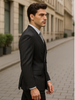 Mens Double Breasted Gangster Bold Pinstripe Suit in Black 3 SO1DSS-4_BLACK_36S  - from alligatorwarehouse.com