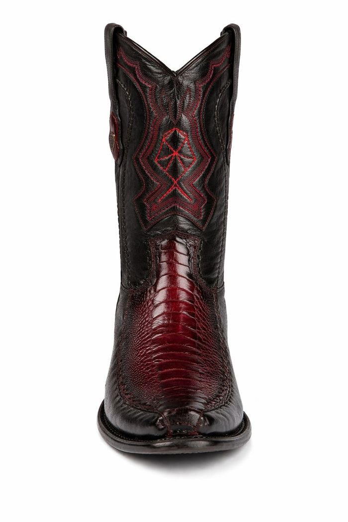 Men's Wild West Ostrich Leg with Deer Dubai Toe Boots 279F05