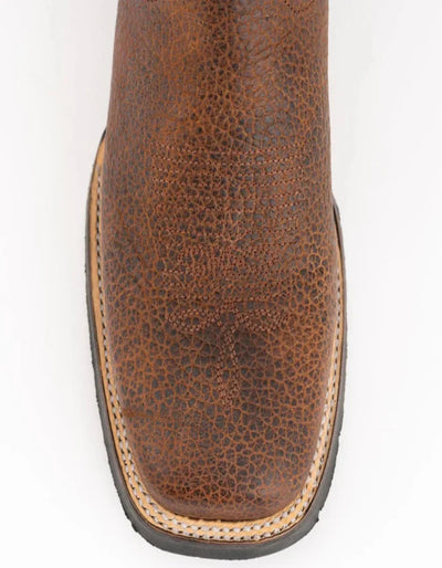 Men's Ferrini Toro Leather Boots Handcrafted Brandy 2 12993-55-080-D  - from alligatorwarehouse.com