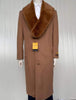Mens Full Length And Cashmere Overcoat - Winter Topcoats - Light Brown Coat - Dark Camel - Vecuna Color 10   - from alligatorwarehouse.com