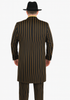 Mens Gangster Zoot Suit in 3 Colors  Chalk Stripe - Black and Red - Black and Gold - Black and White 6 Zoot-200  - from alligatorwarehouse.com