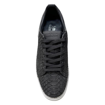 Men's Genuine Full Python Skin Sneakers - Black 4 LAB-ZSM025705-060  - from alligatorwarehouse.com