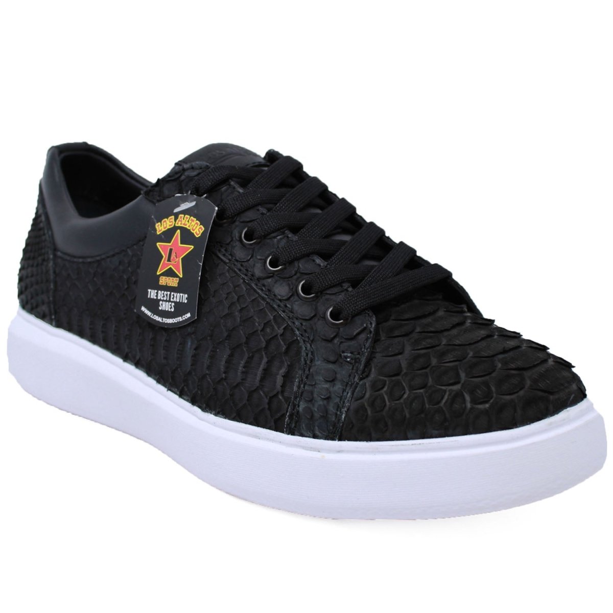 Python Sneakers Men Men's Genuine Full Python Skin Sneakers - Black – Alligator Warehouse