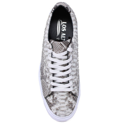 Men's Genuine Full Python Skin Sneakers - Natural 5 LAB-ZSM025749-060  - from alligatorwarehouse.com