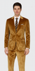 Men’s Gold Velvet Peak Lapel Suit – 2-Piece Skinny Fit Tazzio Formalwear 2   - from alligatorwarehouse.com