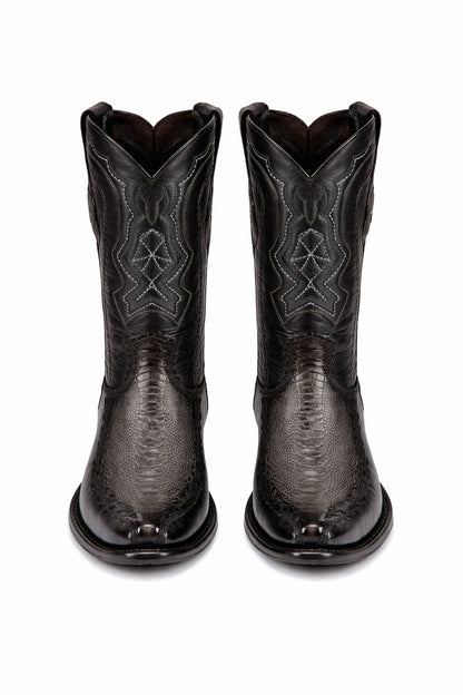 Men's Wild West Ostrich Leg with Deer Dubai Toe Boots 279F05