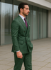 Men’s Green Double-Breasted Suit – Stylish Formal Wear 3   - from alligatorwarehouse.com