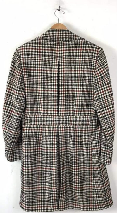 Mens Houndstooth Six Button Front Double Breasted Wool Overcoat 4   - from alligatorwarehouse.com