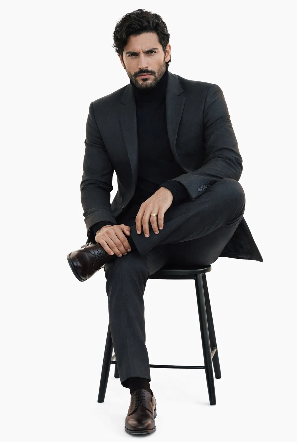 Mens John Wick Charcoal Suit Costume