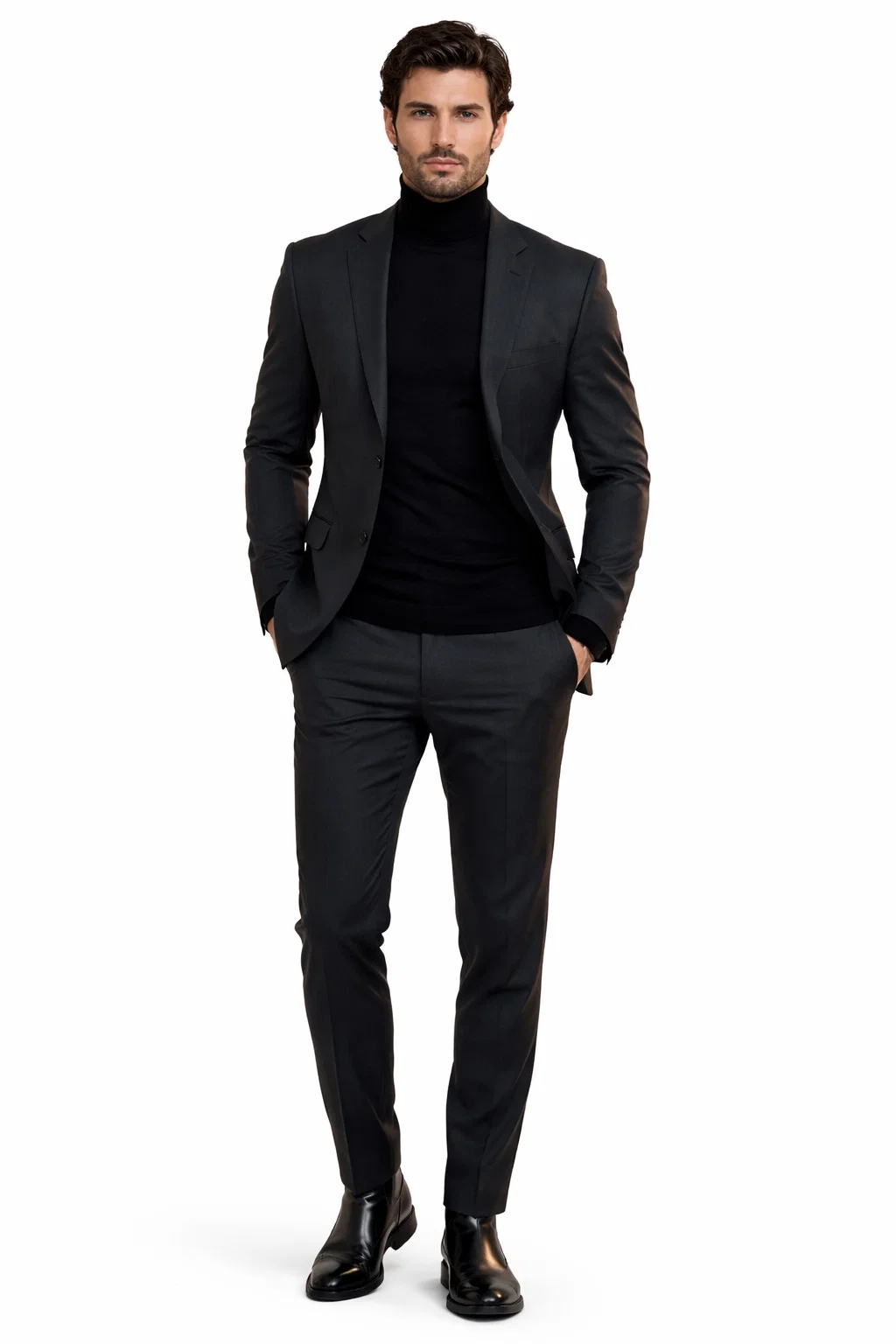 Mens John Wick Charcoal Suit Costume