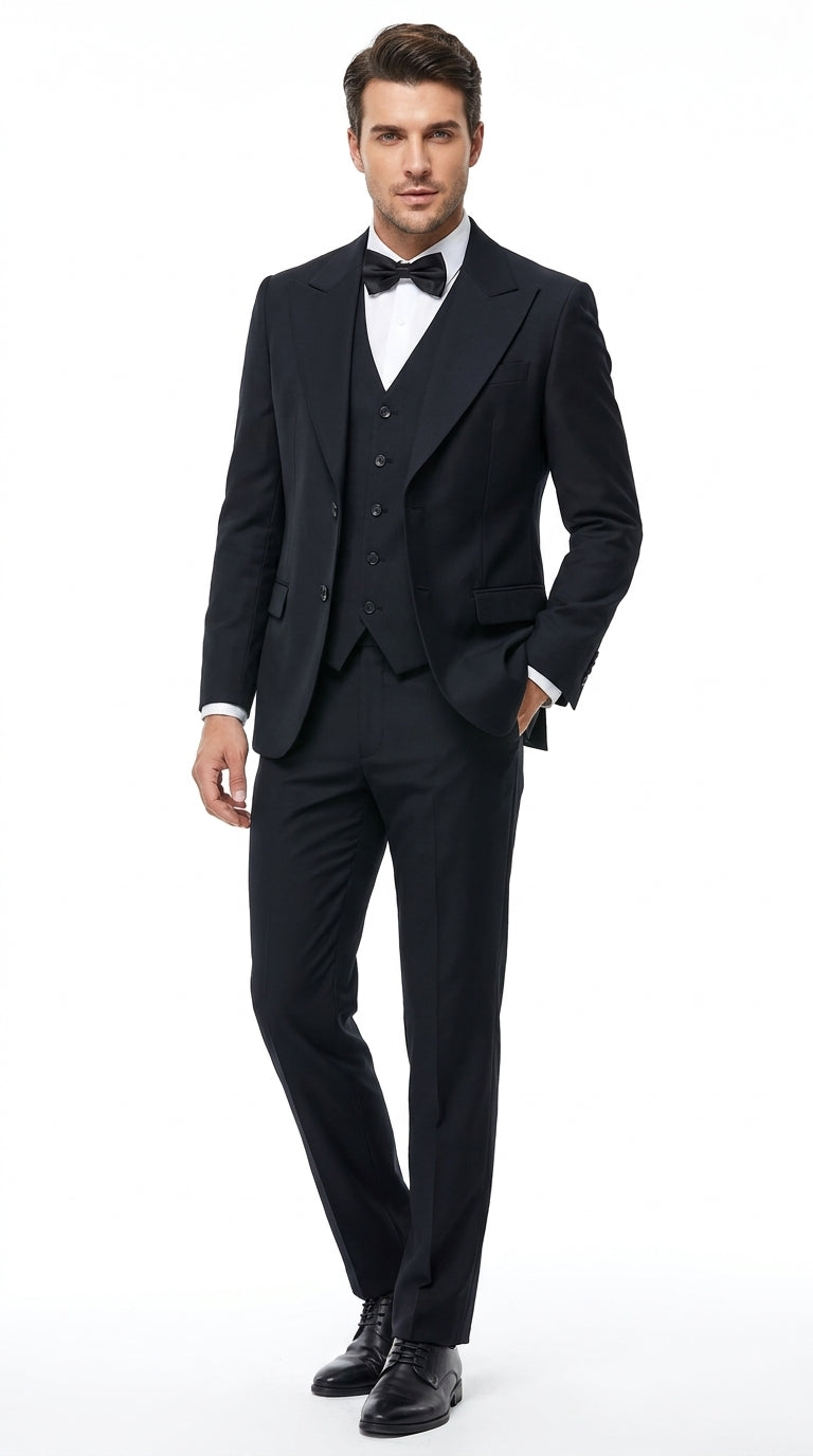Mens Joker 2 Black 3-Piece Suit – Premium Movie-Inspired Cosplay Costume, Halloween & Formal Dress Outfit
