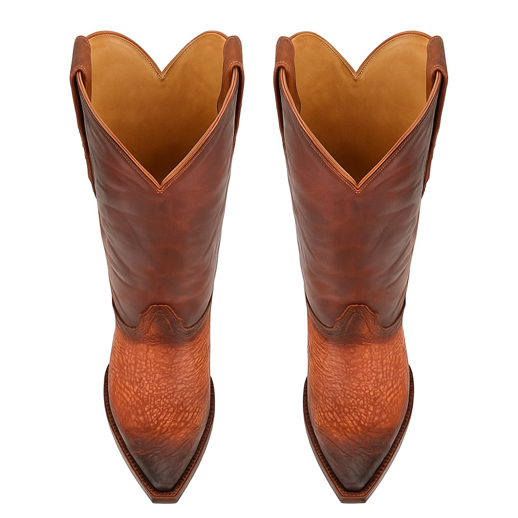 King Exotic Men's Shark Snip Toe Western Boots
