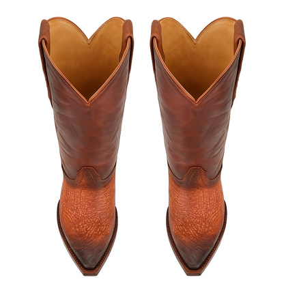 King Exotic Men's Shark Snip Toe Western Boots