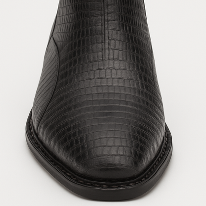 Peninsula Lizard Emblem Boot Black By Mezlan Made In Spain Brand
