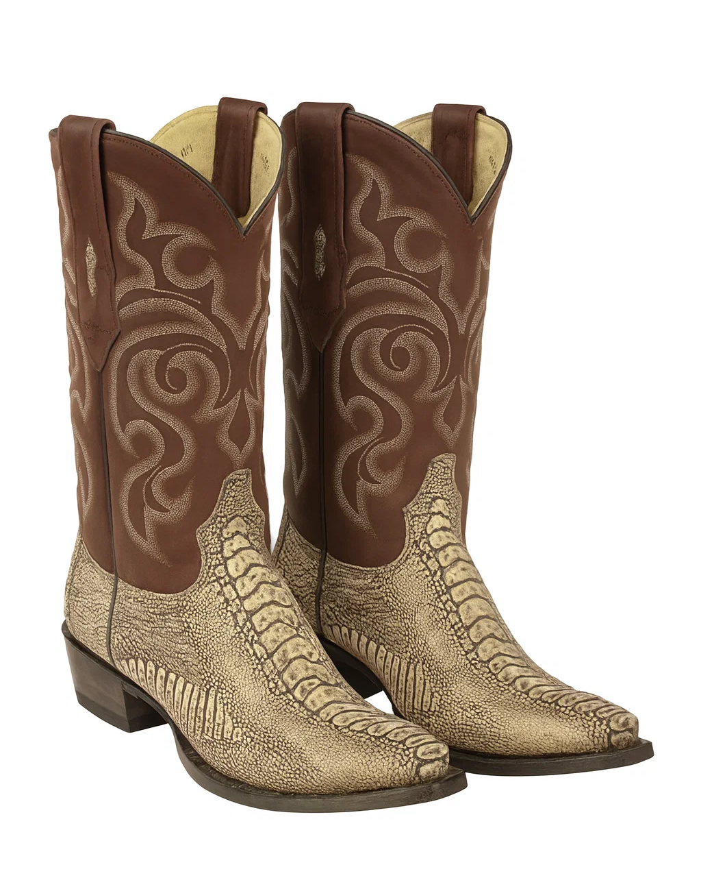 Men's Los Altos Original Ostrich Leg Snip Toe Boots