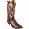 Men's Los Altos Original Ostrich Snip Toe Boots Faded 4 LAB-940343-060  - from alligatorwarehouse.com
