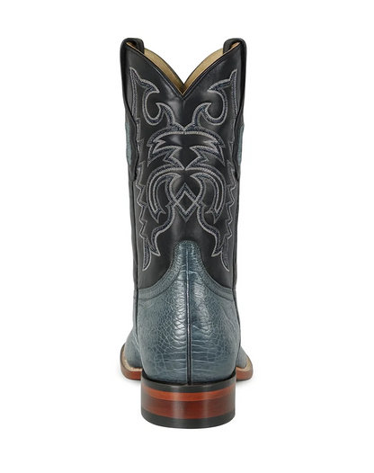 Men's Los Altos Ostrich Leg Skin Wide Square Toe Boots