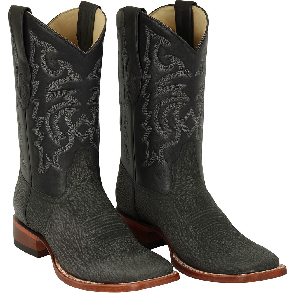 Men's Los Altos Shark Skin Wide Square Toe Boots