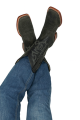 Men's Los Altos Shark Skin Wide Square Toe Boots